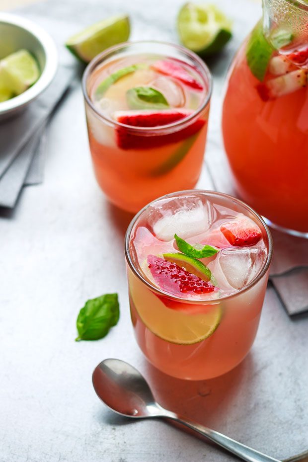 strawberry summer cocktail