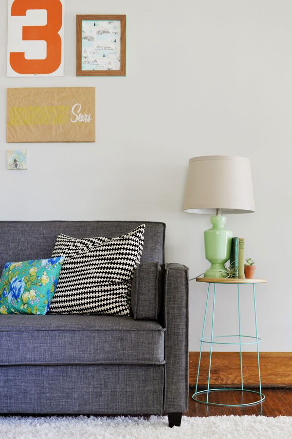 tomato cage side table