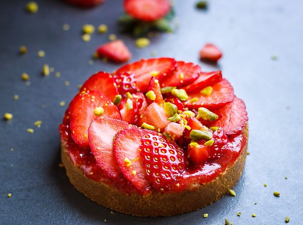 Strawberry No Bake Tart recipe