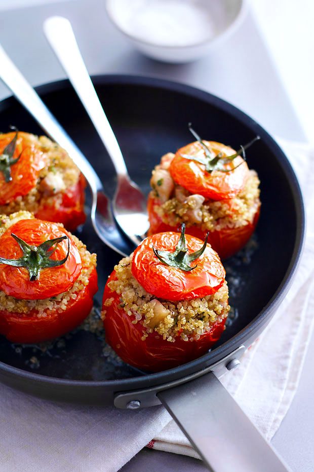 Stuffed-Tomatoes-Quinoa-recipe - #recipe by #eatwell101