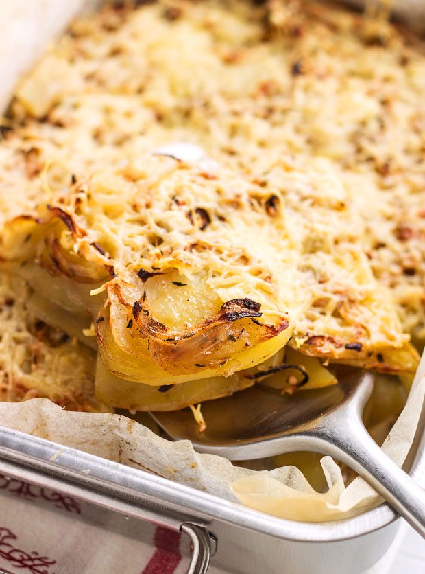 potato casserole baked in oven