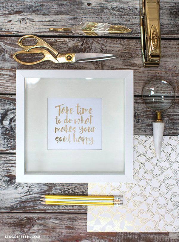 Prints Faux Gold Foil