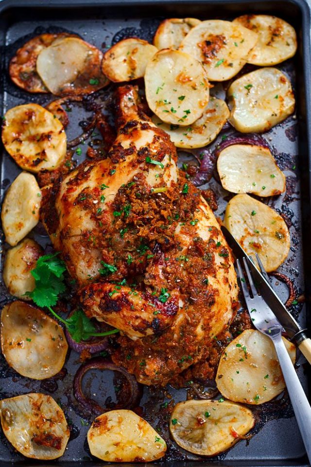 Sheet Pan Chicken and Potatoes