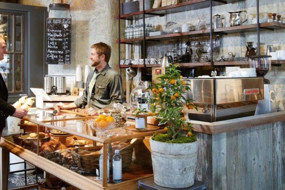 An European Style Café In New York