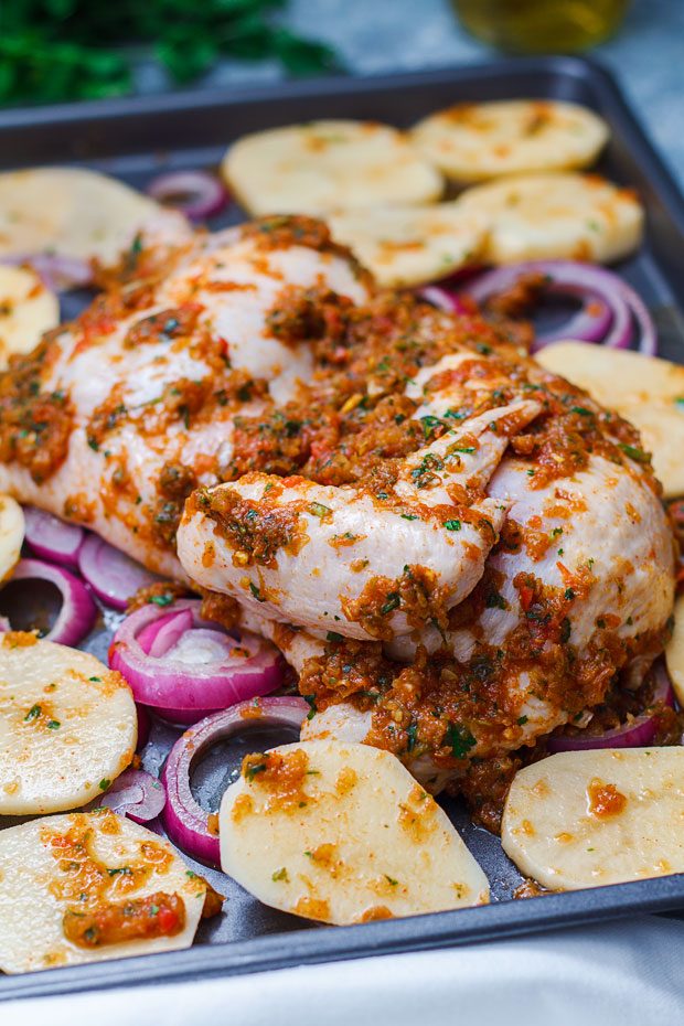 easy sheet pan roasted chicken