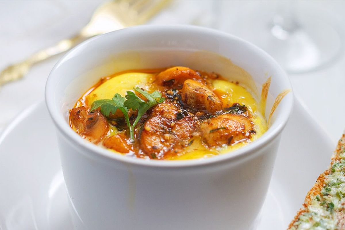 Baked Eggs and Mushrooms Cups