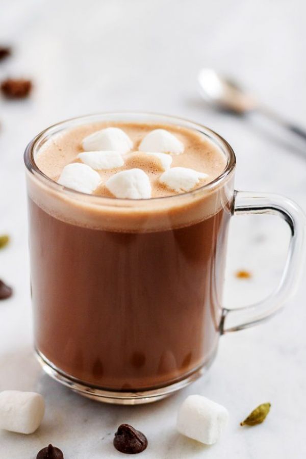Hot Chocolate with Christmas Spices - #recipe by #eatwell101 - https://www.eatwell101.com/hot-chocolate-recipe-christmas-spices