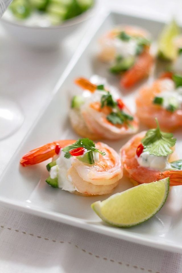 Tzatziki Shrimp Chips Bites