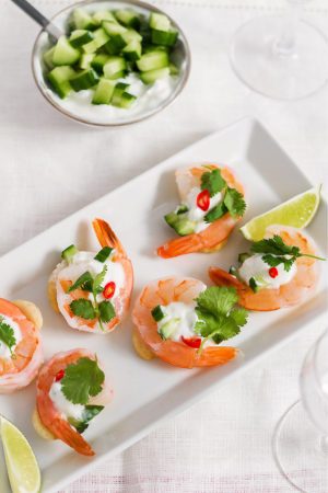 Tzatziki Shrimp Chips Bites