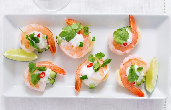 Tzatziki Shrimp Chips Bites