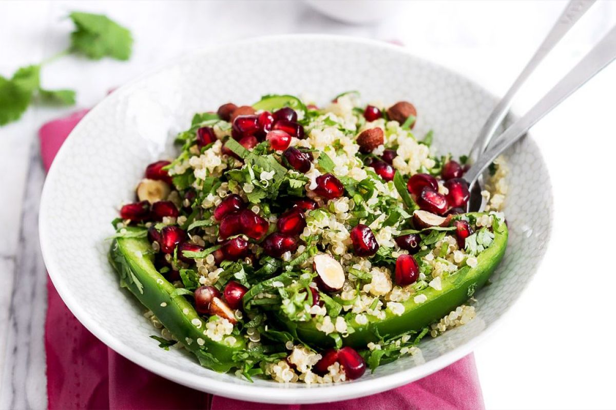Autumn Crunch Quinoa Salad with Lime Dressing
