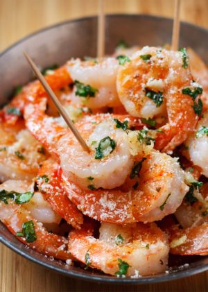 Garlic Parmesan Roasted  Shrimp