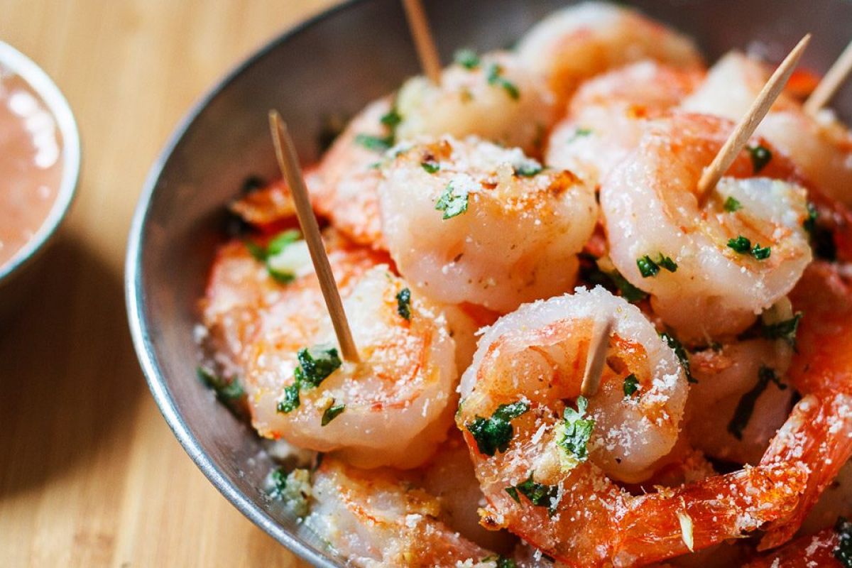 Garlic Parmesan Roasted  Shrimp