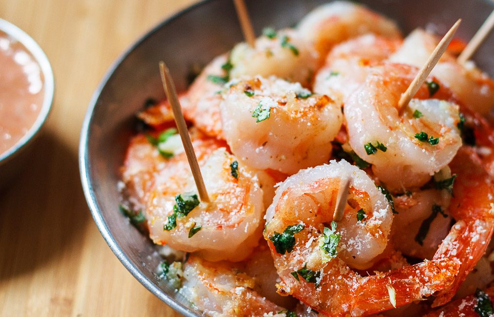 Garlic Parmesan Roasted  Shrimp