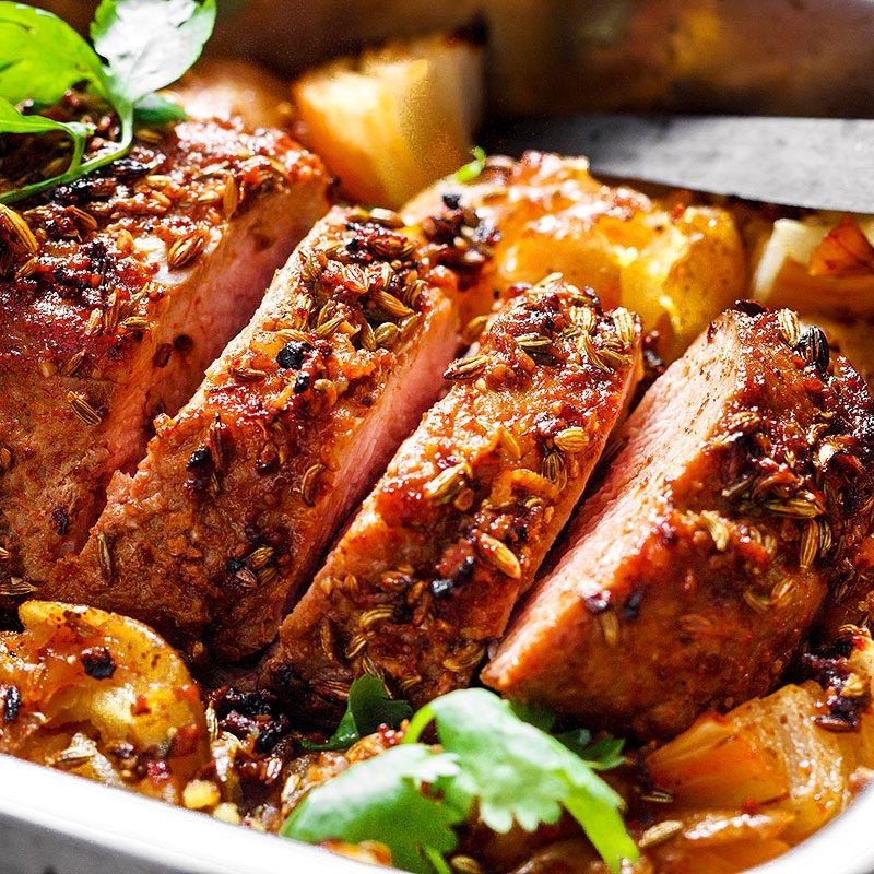 One Pan Pork Tenderloin Recipe and Smashed Potatoes — Eatwell101