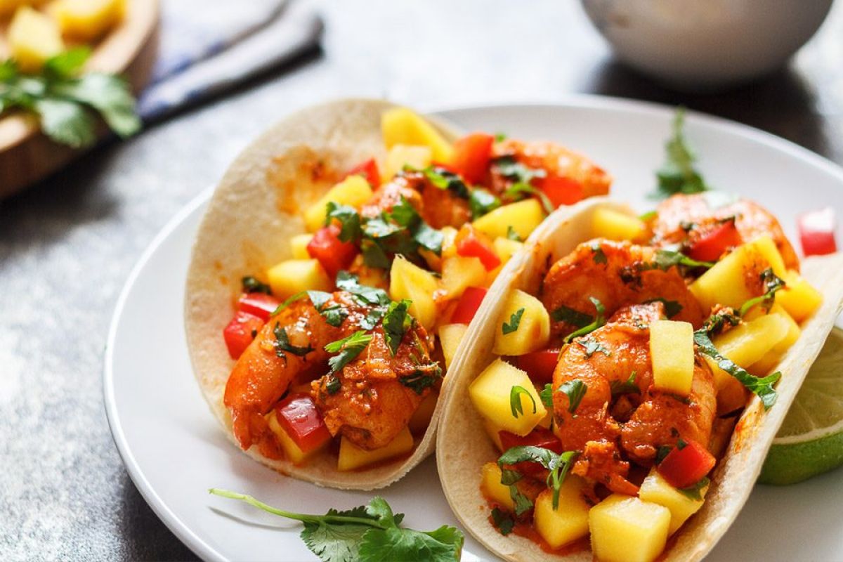 Shrimp Tacos with Mango Salsa
