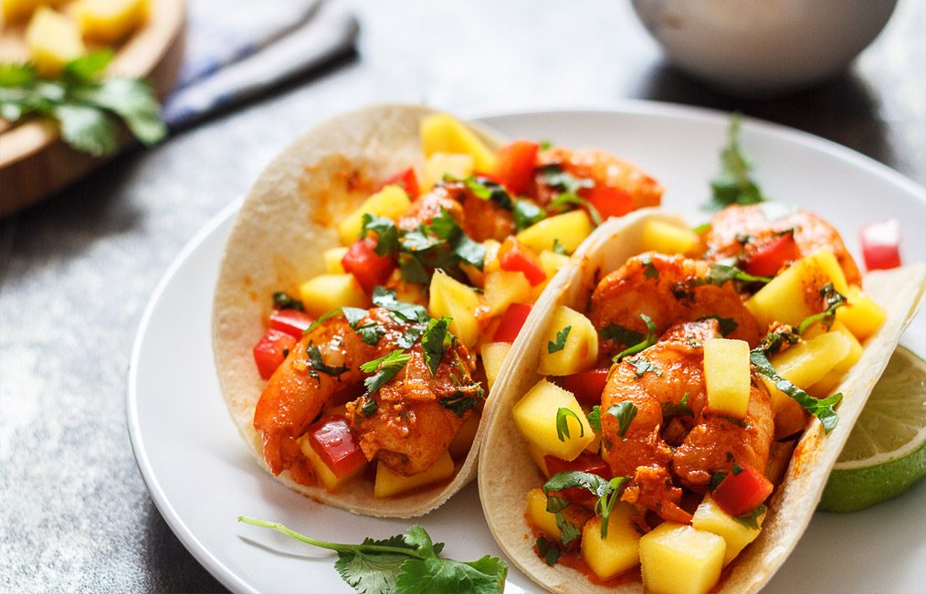 Shrimp Tacos with Mango Salsa