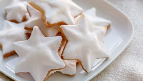 Fluffy Star Cookies - #recipe by #eatwell101 - https://www.eatwell101.com/fluffy-star-cookies-recipe
