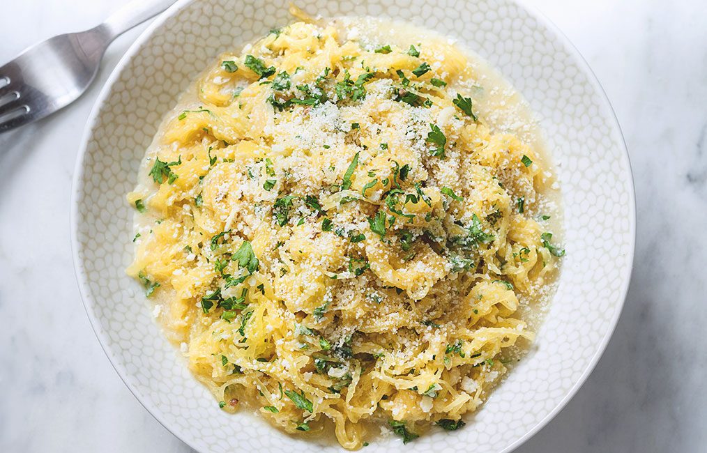 Parmesan Garlic Spaghetti Squash