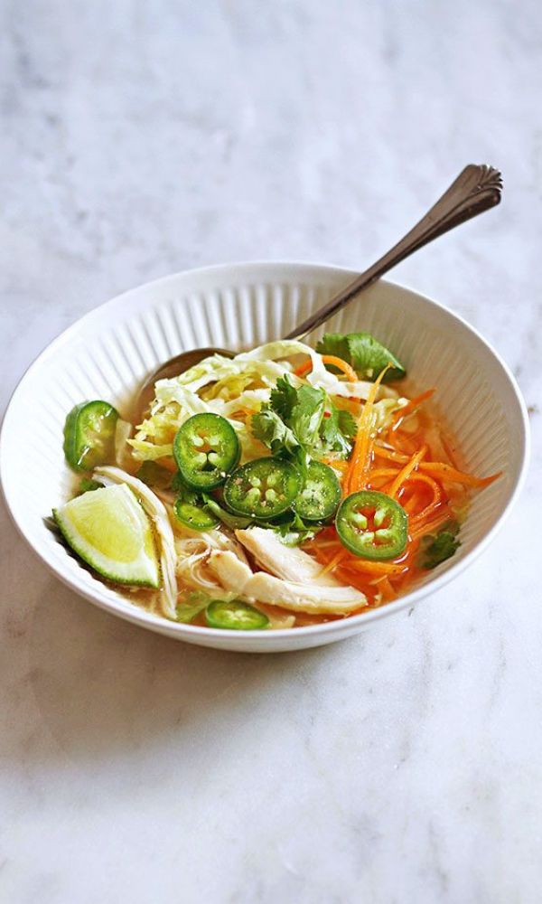 Instant Cabbage Chicken Soup