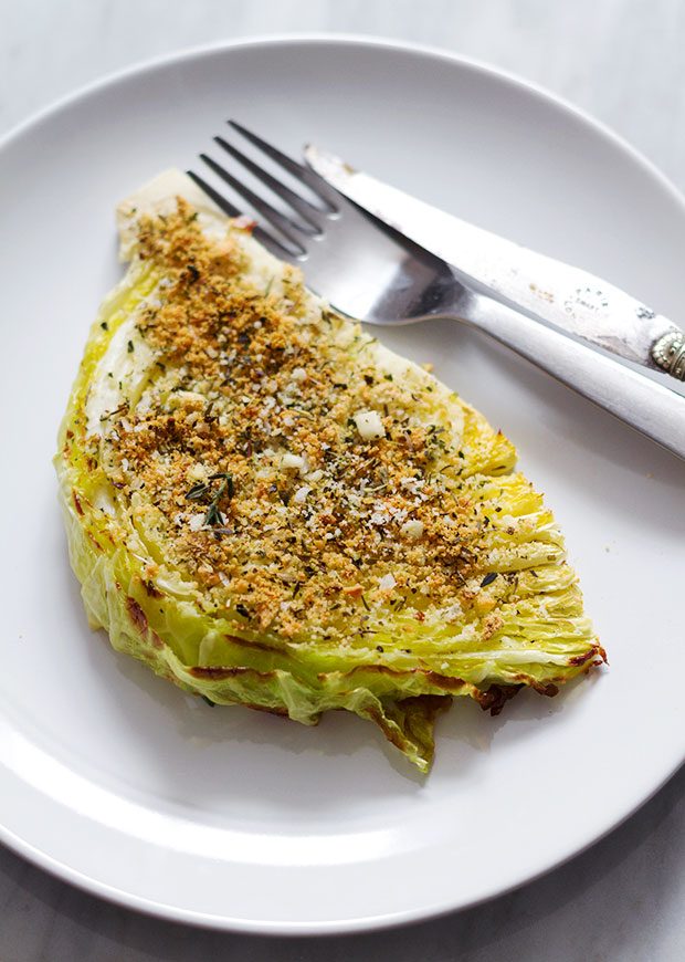 Roasted Garlic Parmesan Cabbage Wedges Recipe — Eatwell101