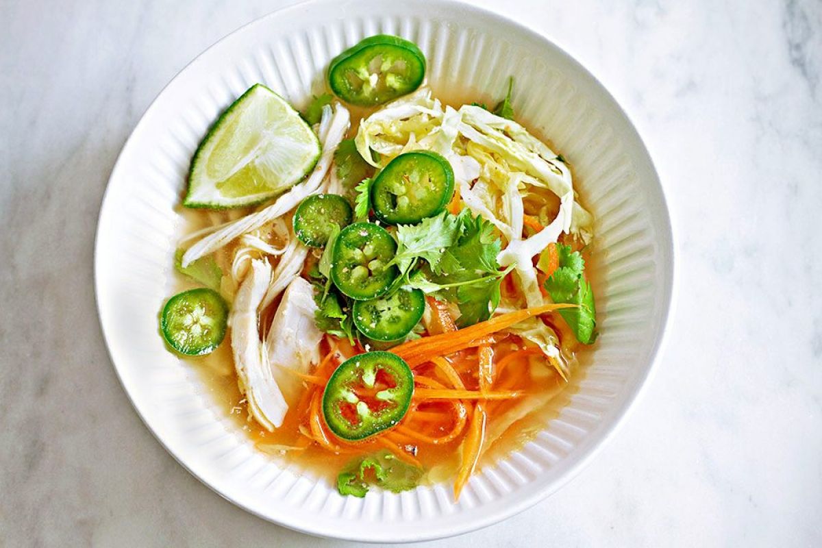 Instant Cabbage Chicken Soup