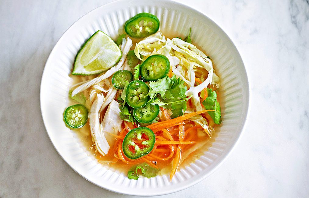 Instant Cabbage Chicken Soup