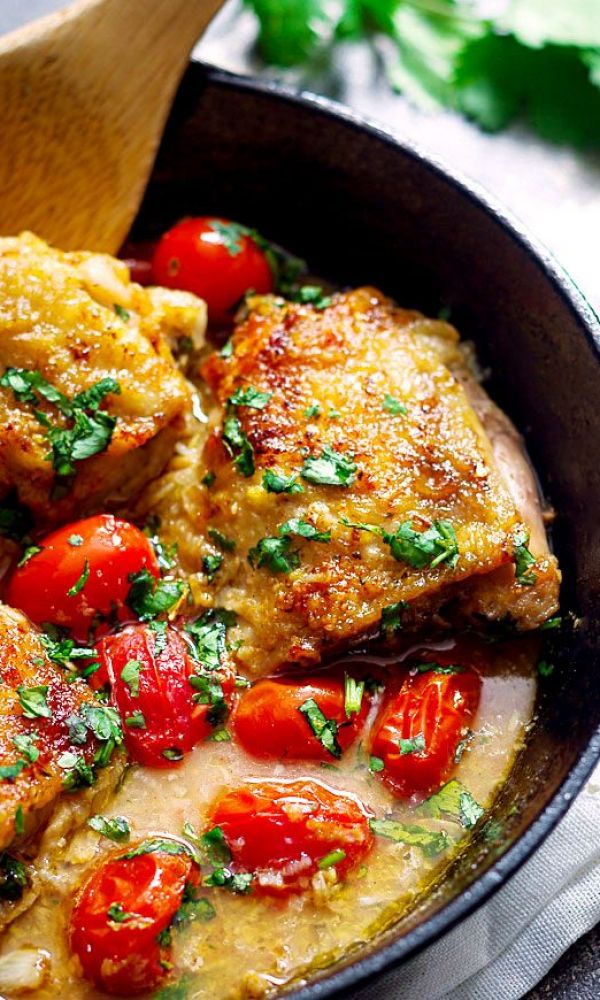 Juicy Skillet Chicken Thighs Recipe