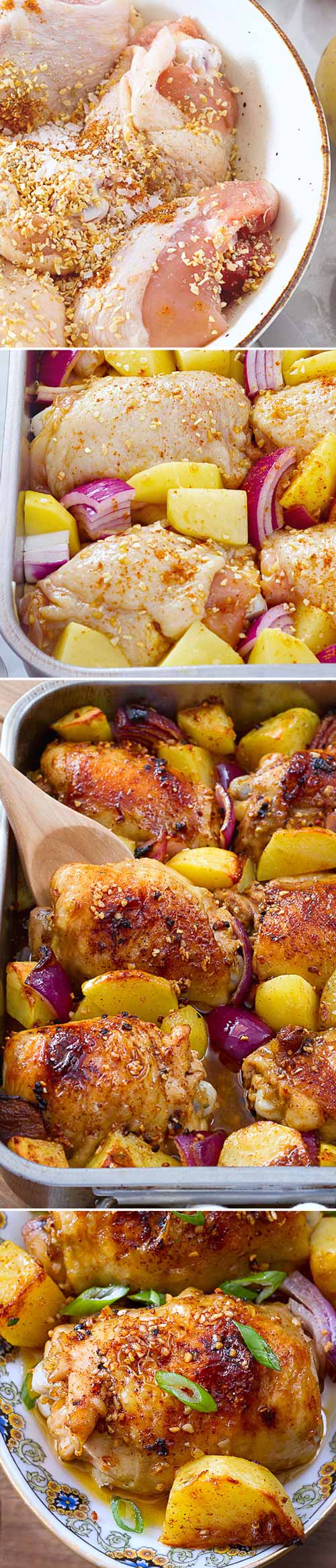 Baked Chicken Thighs – #eatwell101 #recipe Baked to absolute crisp-tender, juicy perfection! The most flavorful chicken you will ever make!