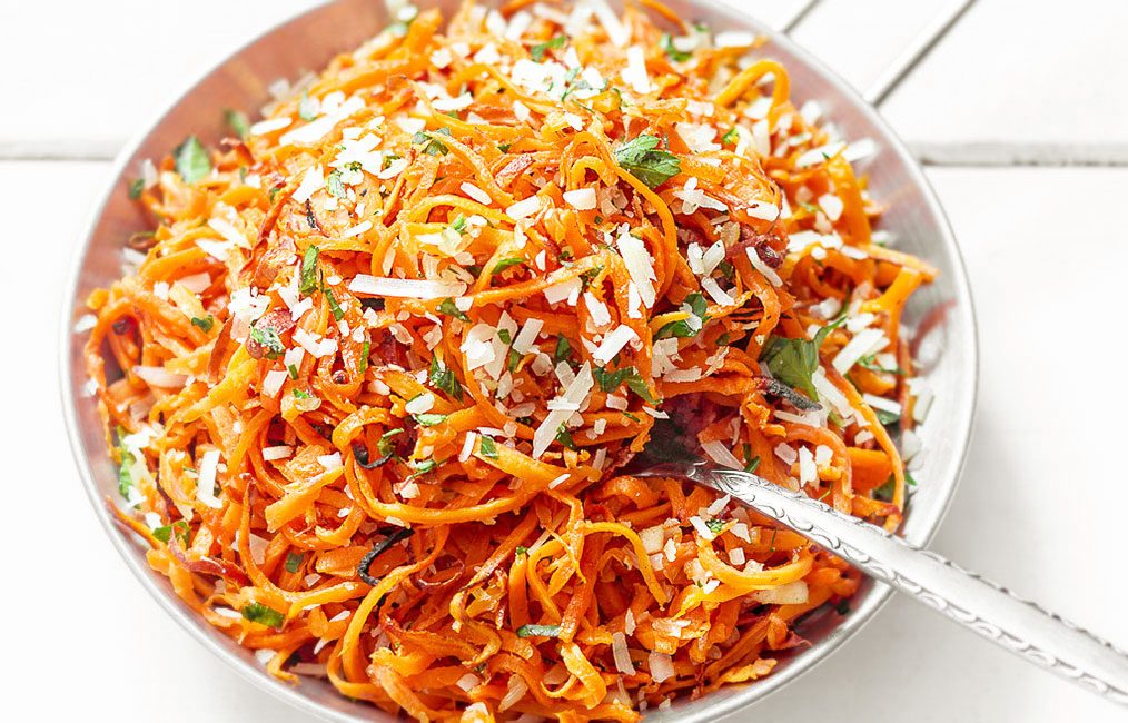 Garlic Roasted Sweet Potato Noodles