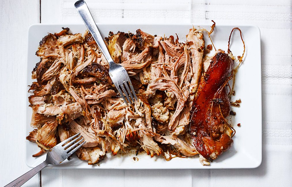 Garlic Balsamic Slow Cooker Pork Shoulder