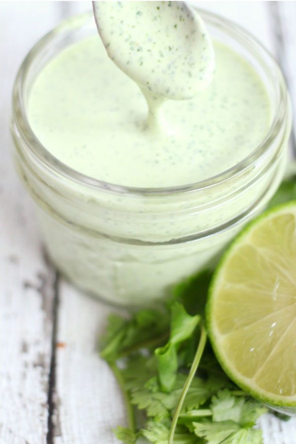 garlic cilantro lime sauce