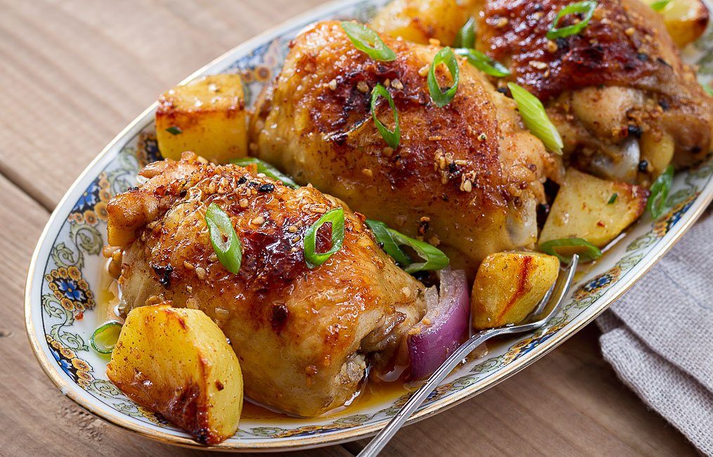 Baked Garlic Chicken and Potatoes