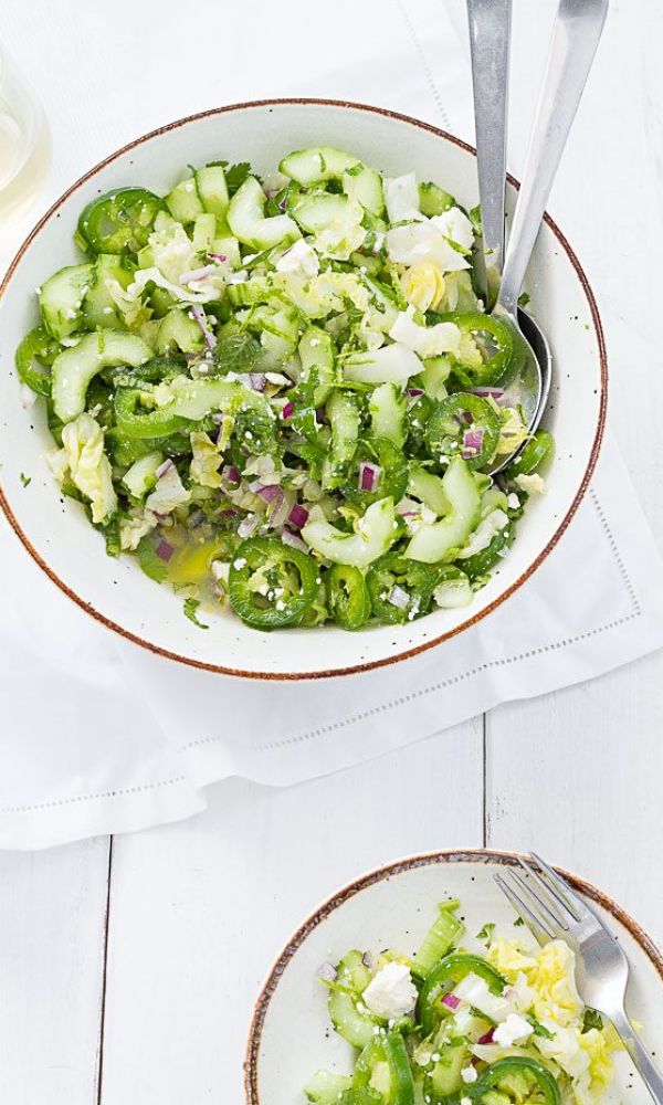 Spicy Feta Cucumber Salad