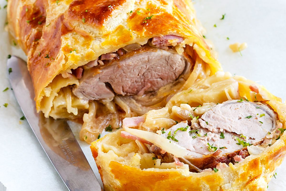 Puff Pastry Wrapped Pork Tenderloin