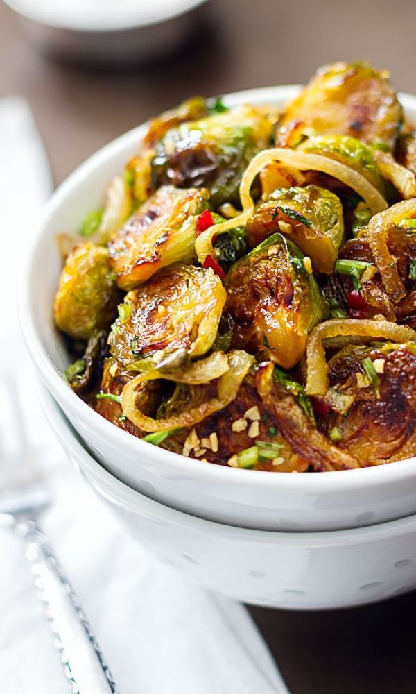 Sautéed Brussels Sprouts with Honey Glaze