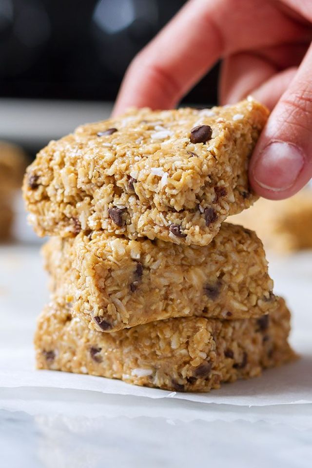 No Bake Peanut Butter Oatmeal Bars