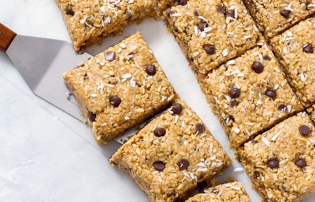 No Bake Energy Bars with Oat Peanut Butter Chocolate