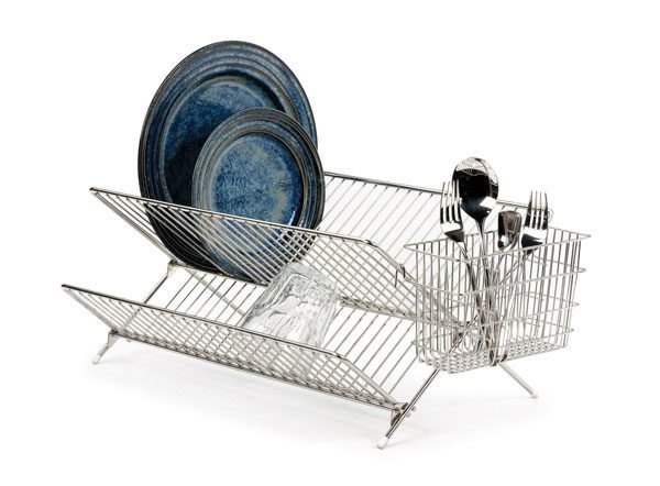 Stainless Steel Compact Folding Dish Rack