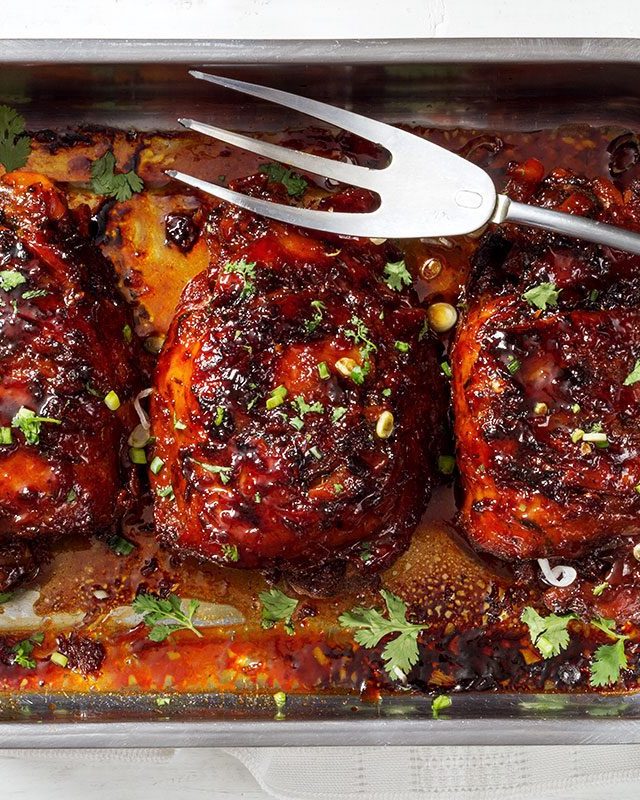 Slow Cooker Honey Turkey Thighs - #recipe by #eatwell101 - https://www.eatwell101.com/honey-glazed-slow-cooker-turkey-thighs-recipe