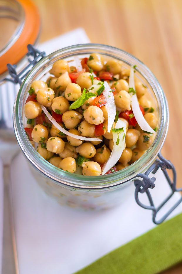 Lunch salad In a jar