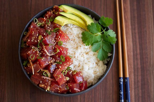 Ahi Tuna Poke bowl