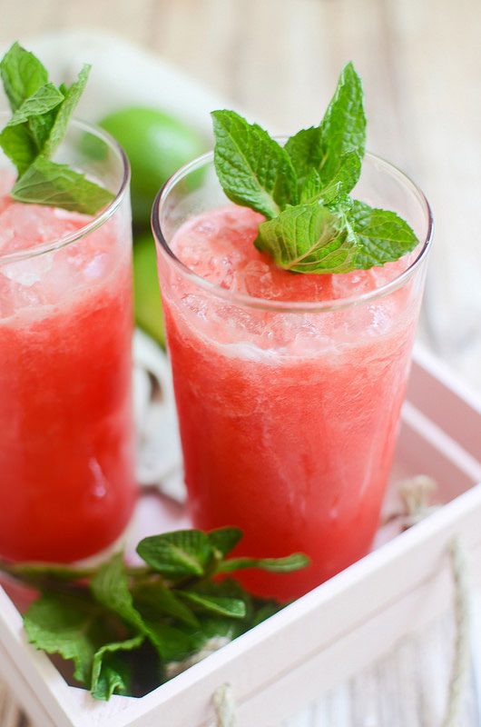 Watermelon Mint Margaritas