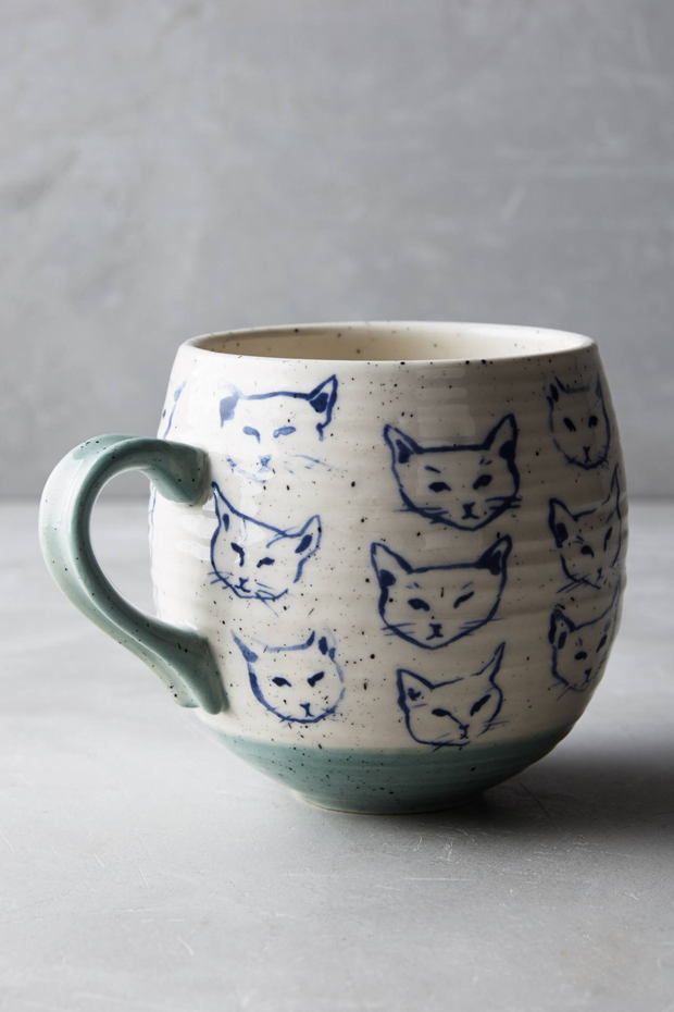 cat mug anthropologie
