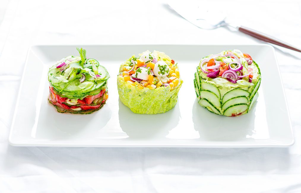Make These Adorable Mini Salad Cakes for Your Next Potluck!