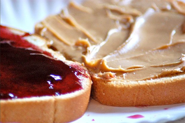 peanut butter and jelly sandwich