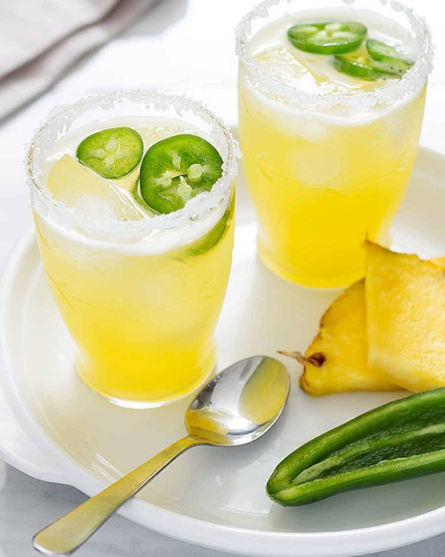 Spiced Pineapple Paloma - #recipe by #eatwell101 - https://www.eatwell101.com/spiced-pineapple-palomas-recipe