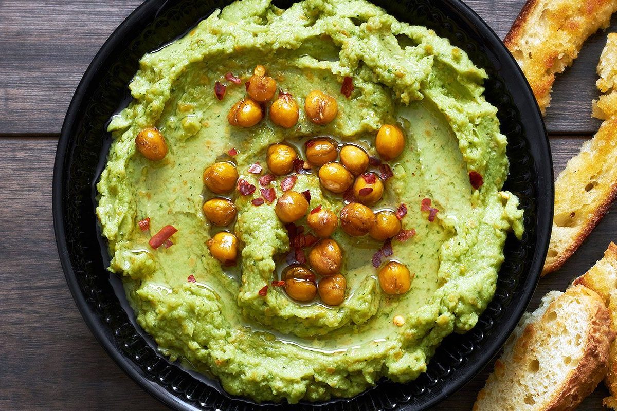 Roasted Chickpeas Avocado Dip