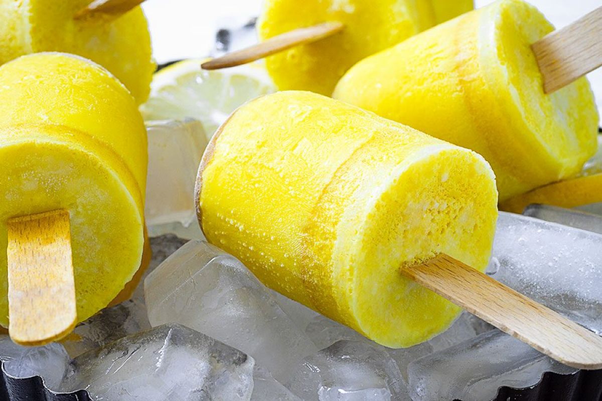 Turmeric Coconut Ginger Ice Pops
