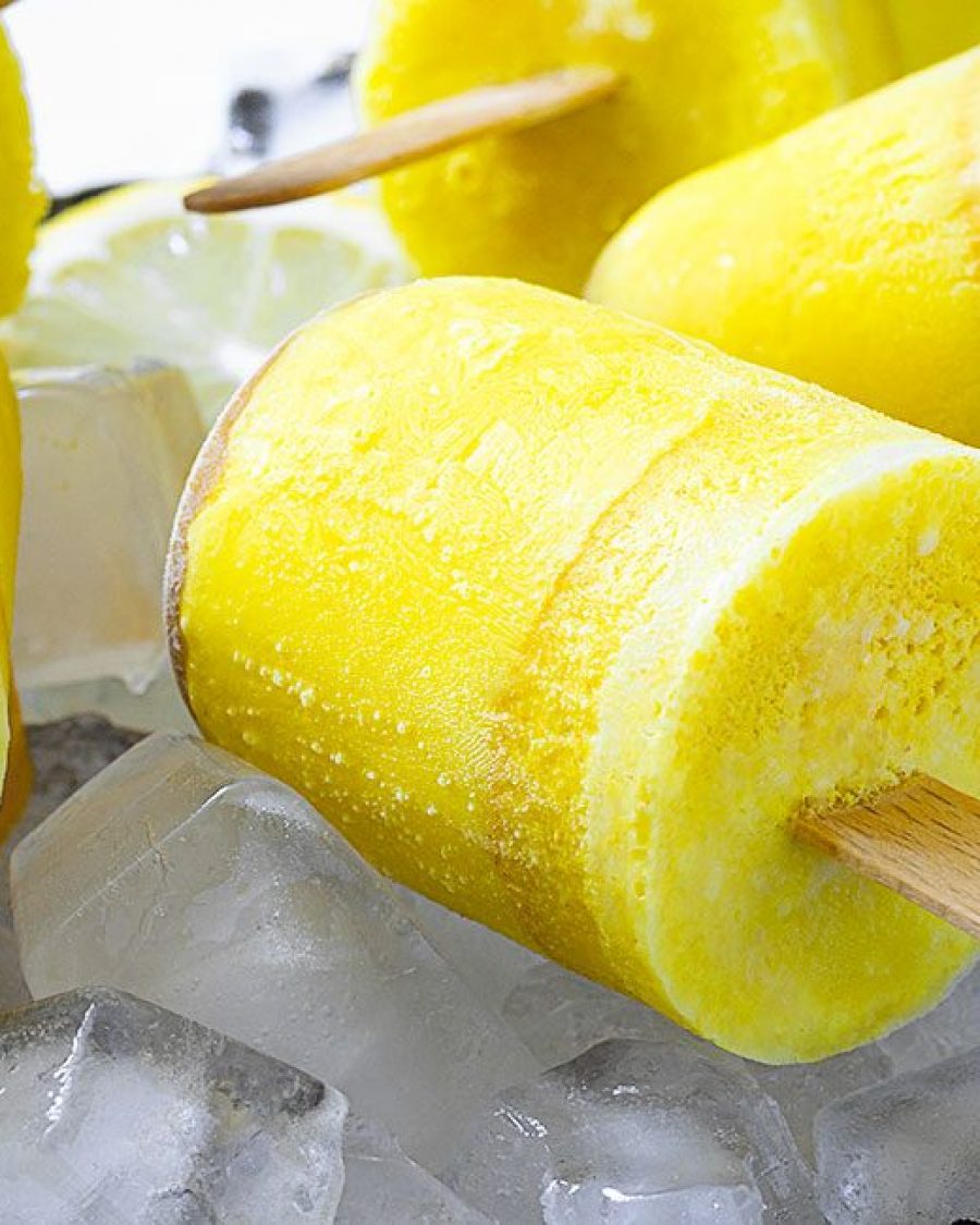 Turmeric Coconut Ginger Ice Pops - #recipe by #eatwell101 - https://www.eatwell101.com/turmeric-popsicles-recipe